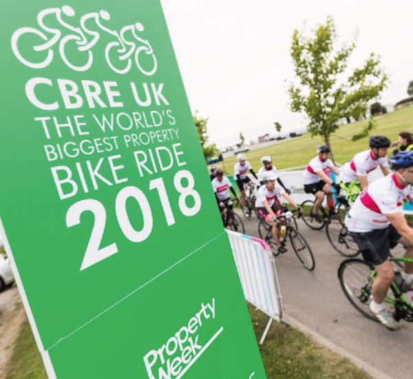 CBRE charity bike ride – Case study